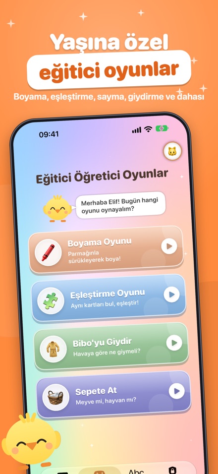 Yaşına özel eğitici oyunlar